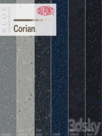 Dupont Corian Kitchen Countertops Blue 1