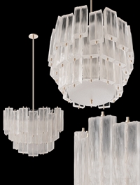 Midcentury Murano Glass Chandelier by Barovier & Toso