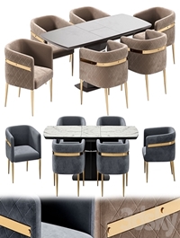 Garda dining chair and Diamond table