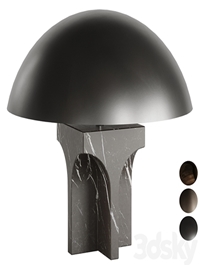 FENDI ROXIE TABLE LAMP MARQUINA BLACK MARBLE
