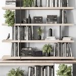 Wood and Metal Shelves Decorative – Rack Set 11