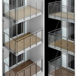 Metal balcony / Metal balcony (3 types of cantilever balconies)