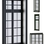 Set of scandinavian windows