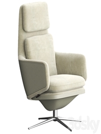 GRAND RELAX Fabric armchair By Vitra