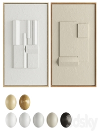 Iolastudios - Plaster Painted Relief Artwork 04