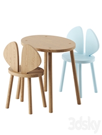 MOUSE CHAIR & TABLE by Nofred