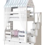 Children's 2-tiered bed house Madrid