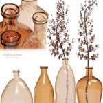 Crate & barrel – Amber Glass Vases