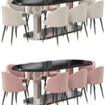 DV Home Collection Douglas Plaza Tavolo