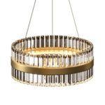 ALLIE MULTI-TIERED CASCADING GOLD CRYSTAL CHANDELIER