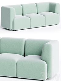 DUO MINI 3 seater sofa By Sancal