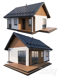 Modern cottage with click seam roof