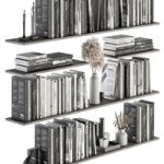 Decorative Set on Shelves and Decor objects – Set 07
