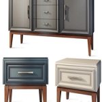 Chest of drawers and bedside table Sacramento Belfan. Nightstand, sideboard