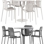 Piper Pedestal Table by DesignByThem and Trocadero Armchair by Talenti