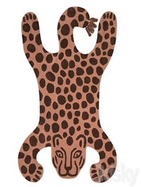 Tufted rug leopard ferm living