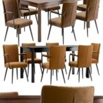 Dining chair Ronda and table Bergen Bgt35
