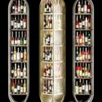 Modern rack in a restaurant with alcohol