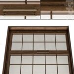 Neo Classic Glass and Wood Door Set 42