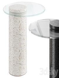 Round Terrazzo Base | side table