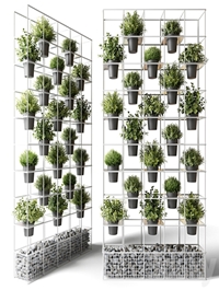 Vertical garden for potted plants