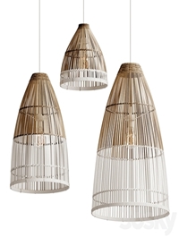 bamboo lampshade model