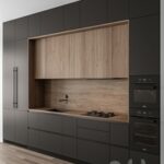 Kitchen Modern – Wood and Black 114