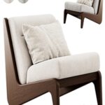 Wooden armchair Fletcher by Soho Home