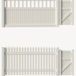 Set of PVC fences + wicket