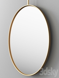 DDL FORMA Round framed wall-mounted mirror by DDL Mirror set