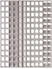 Modular decorative partition Modular Wall 01