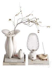 Decorative set with Lily Vase