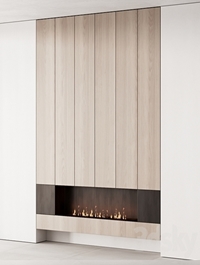 160 fireplace decorative wall kit 06 minimal wood metal 00