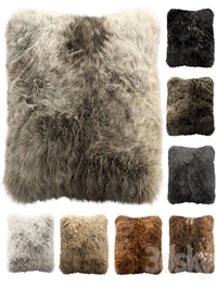 Fur pillow set 2