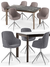 Igloo chair and Alpha table - Calligaris