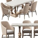 RH DINING SET 8