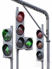 AVE Traffic Lights Set (Animated)
