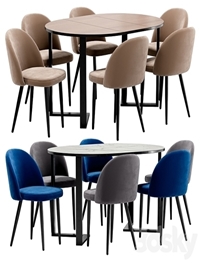 Melody dining chair and Sheffilton table