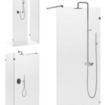 Arblu Walk-in Separet Elite shower enclosures + Paffoni shower systems