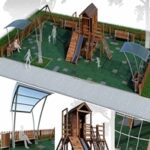 Children playground “Forest House”. Playground