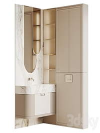 Bathroom furniture beige