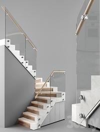 Modern interior stair