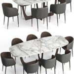 Baxter Romeo Table and Sunpan Asher chair