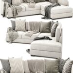 Elsie sofa with chaise