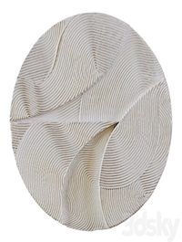 Wall decor WHITE SPHERE RELIEF by Krogh Andersen