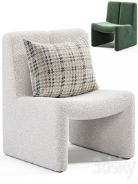 Dario Green Boucle Accent Chair By CB2