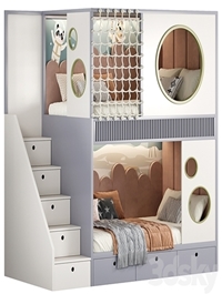 Designer two-level bed Kids room 20