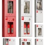 Fire cabinet set