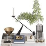 Decorative set by MENU SPACE with pine branches Decorative set by MENU SPACE with pine branches