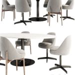 Olivier Dining Table and Sendai Chair
